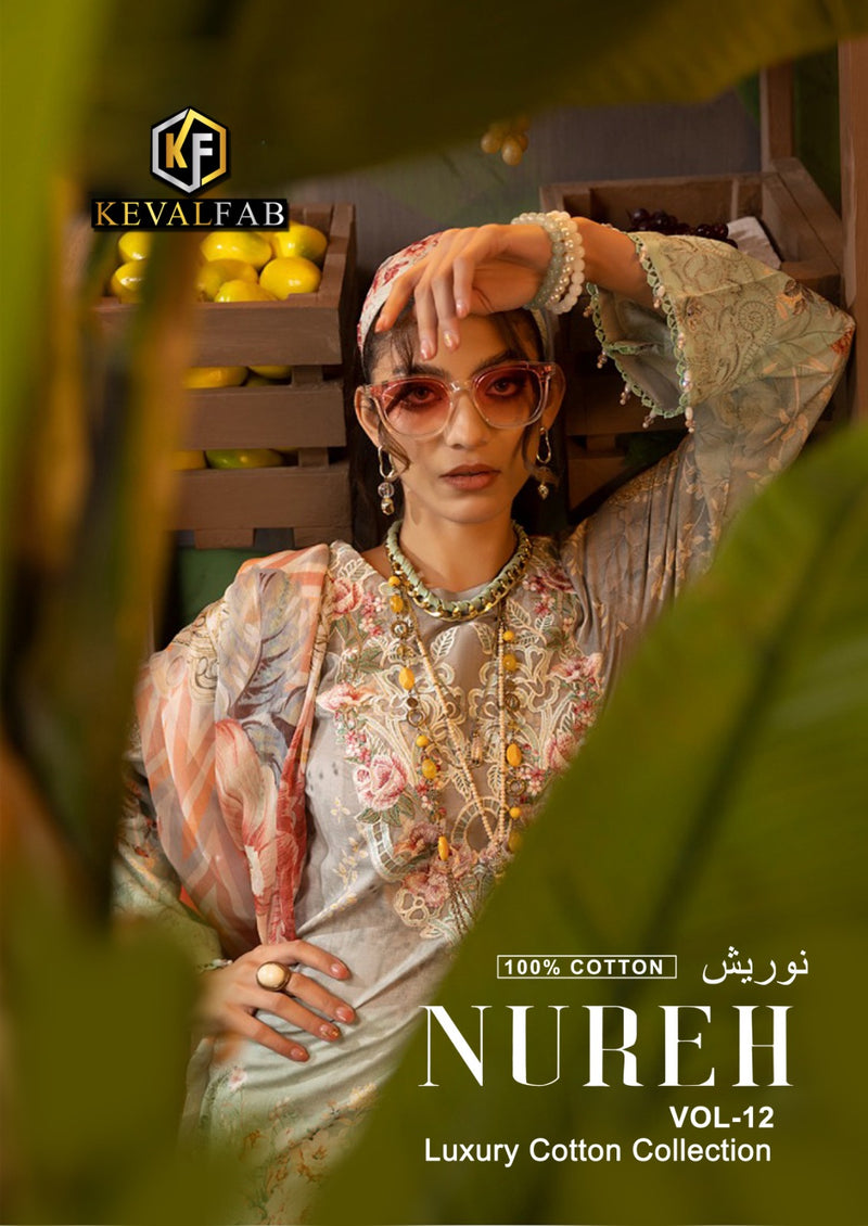 Keval Fab Nureh Vol 12 Cotton Karachi Print Salwar Suits