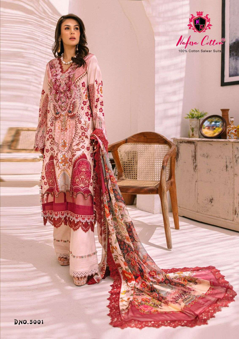 Nafisa Cotton Andaaz Karachi Suits Vol 5  Cotton Digital Style Print Salwar Suit