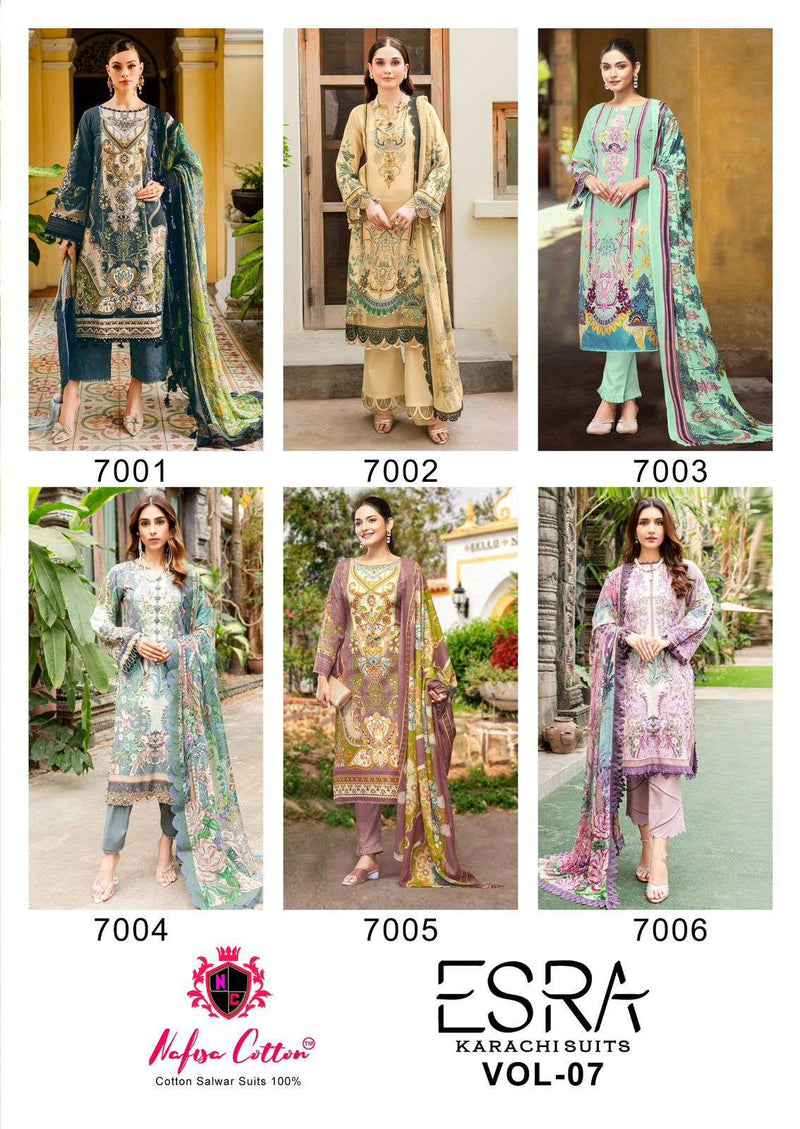 Nafisa Cotton Esra Vol 7 Pure Cotton Digital Print Dailywear Salwar Suit