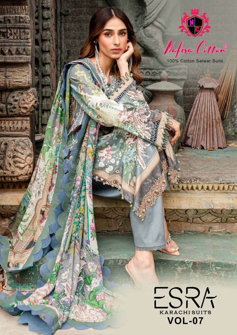 Nafisa Cotton Esra Vol 7 Pure Cotton Digital Print Dailywear Salwar Suit