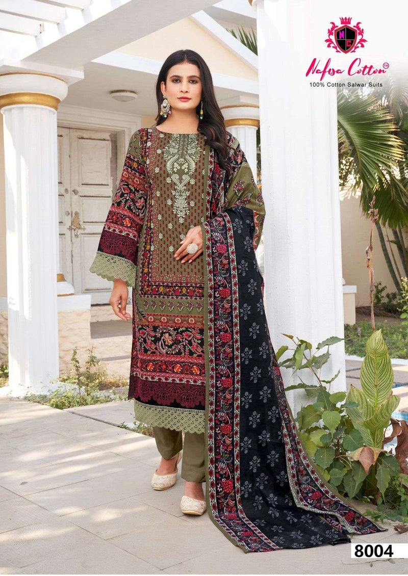 Nafisa Cotton Esra Vol 8 Pure Cotton Digital Print Salwar Kameez