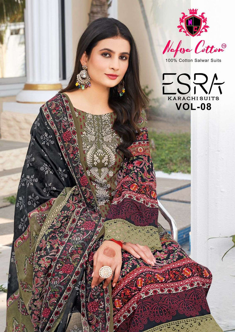 Nafisa Cotton Esra Vol 8 Pure Cotton Digital Print Salwar Kameez