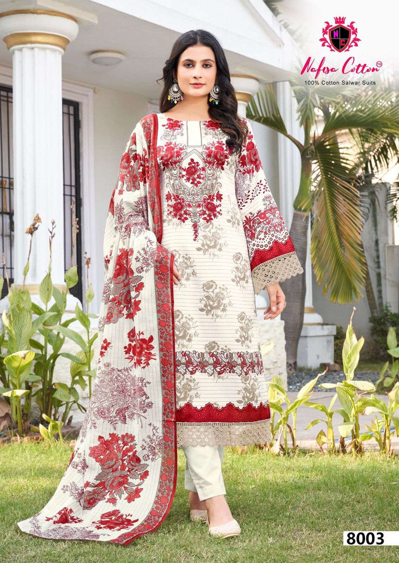 Nafisa Cotton Esra Vol 8 Pure Cotton Digital Print Salwar Kameez