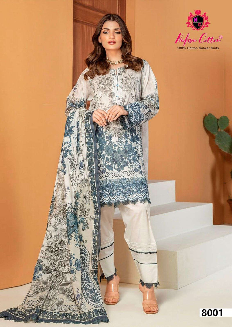 Nafisa Cotton Esra Vol 8 Pure Cotton Digital Print Salwar Kameez