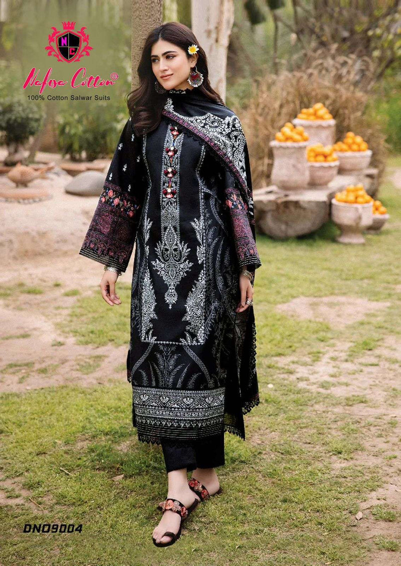 Nafisa Cotton Faiza Karachi Queen Vol 9 Pure Cotton Printed Salwar Suit