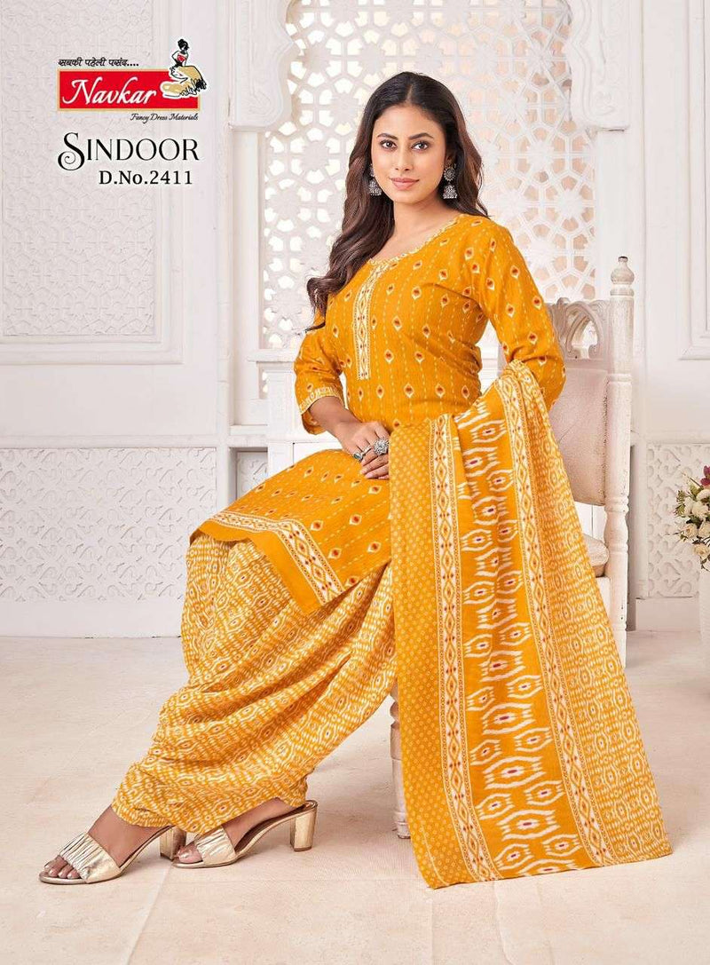 Navkar Sindoor Vol 24 Cotton Printed Digital Embroidery Designer Patiyala Salwar Suit