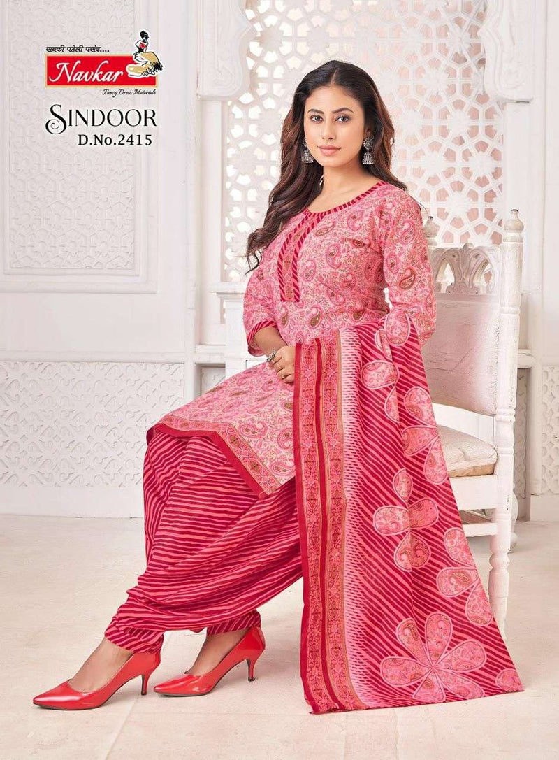 Navkar Sindoor Vol 24 Cotton Printed Digital Embroidery Designer Patiyala Salwar Suit