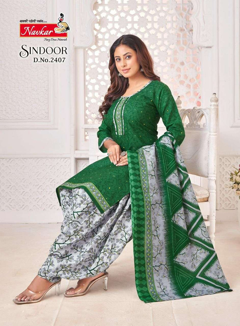 Navkar Sindoor Vol 24 Cotton Printed Digital Embroidery Designer Patiyala Salwar Suit