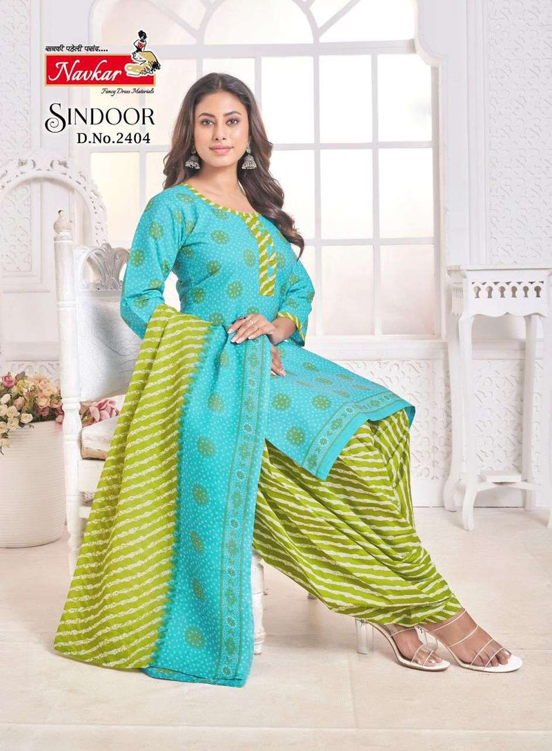 Navkar Sindoor Vol 24 Cotton Printed Digital Embroidery Designer Patiyala Salwar Suit