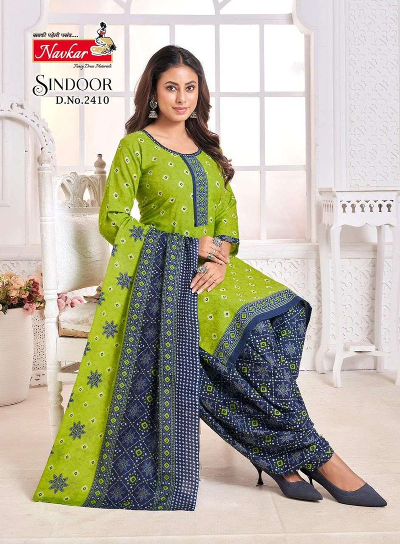 Navkar Sindoor Vol 24 Cotton Printed Digital Embroidery Designer Patiyala Salwar Suit