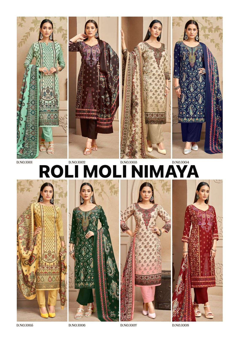 Nimaya Pashmina Suit by Roli Moli – Winter Special Twill Shawl Set | Best Price ₹380