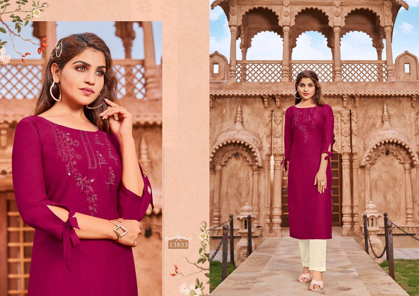 Kalaroop Kajree Fashion Octavia Vol 14 Silk Straight Kurti Collection