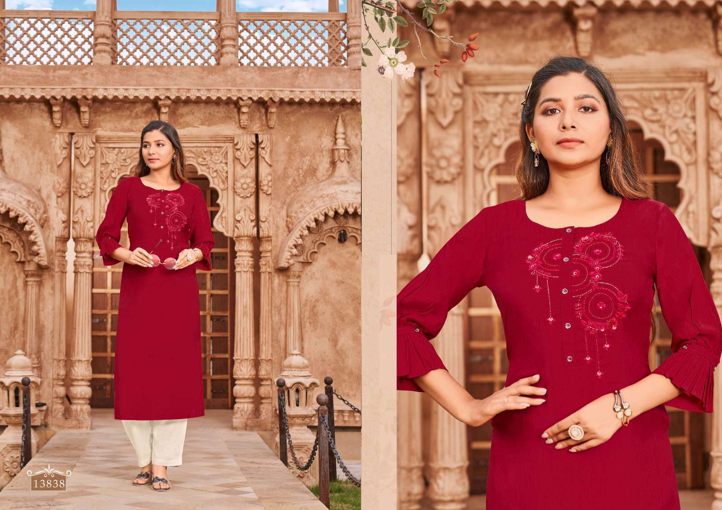 Kalaroop Kajree Fashion Octavia Vol 14 Silk Straight Kurti Collection