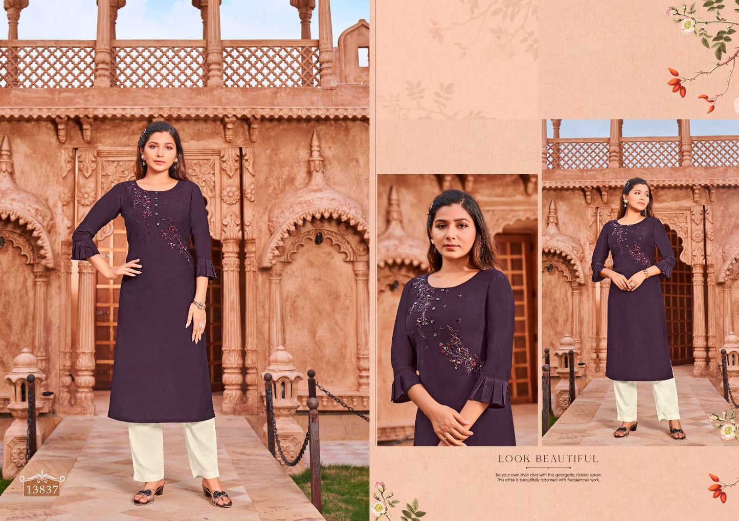 Kalaroop Kajree Fashion Octavia Vol 14 Silk Straight Kurti Collection