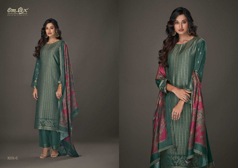 Omtex Aamod Vol 16 Pashmina Jacquard With Hand Work Weaving Digital Printed Salwar Kameez