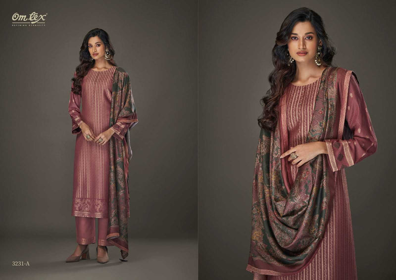 Omtex Aamod Vol 16 Pashmina Jacquard With Hand Work Weaving Digital Printed Salwar Kameez