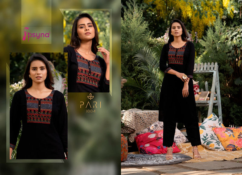 Psyna Pari Vol 10 Rayon Printed Fancy Daily Wear Kurti