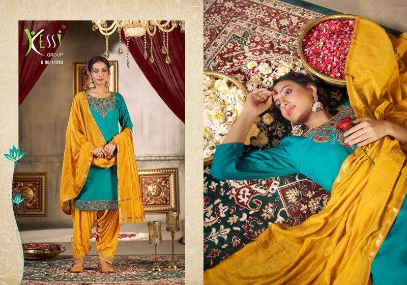 Kessi Fabrics Patiala House Vol 94 Muslin Heavy Work Embroidery Patiyala Suits