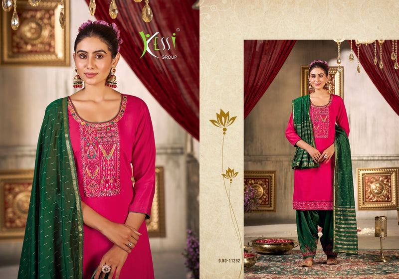 Kessi Fabrics Patiala House Vol 94 Muslin Heavy Work Embroidery Patiyala Suits