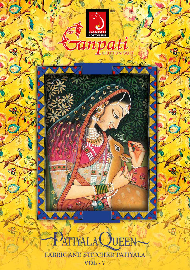 Ganpati Patiyala Queen Vol 7 Pure Cotton Dress Material