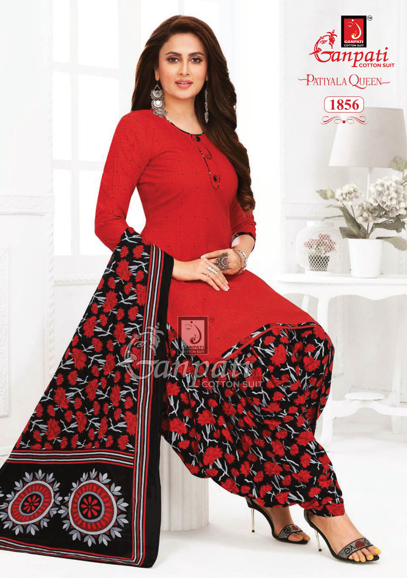 Ganpati Patiyala Queen Vol 7 Pure Cotton Dress Material