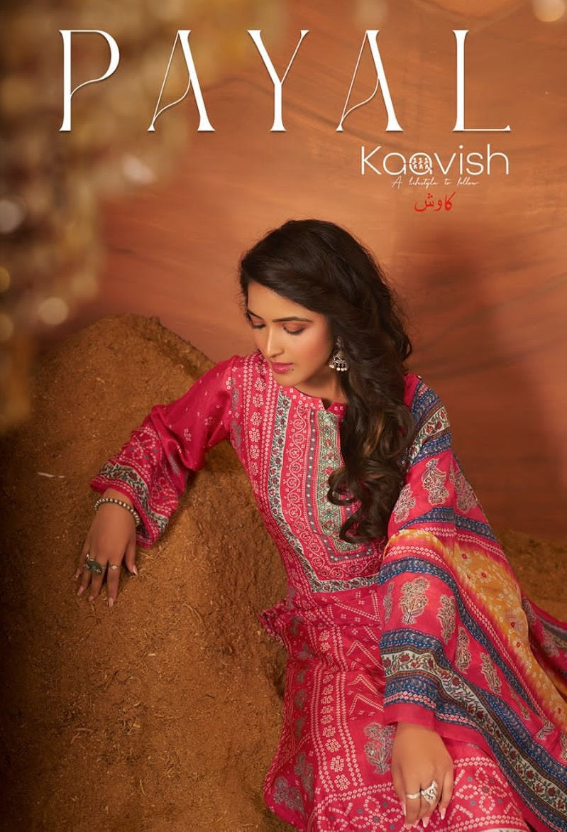 Kaavish Payal Muslin Silk With Heavy Hand Work Fancy Suits