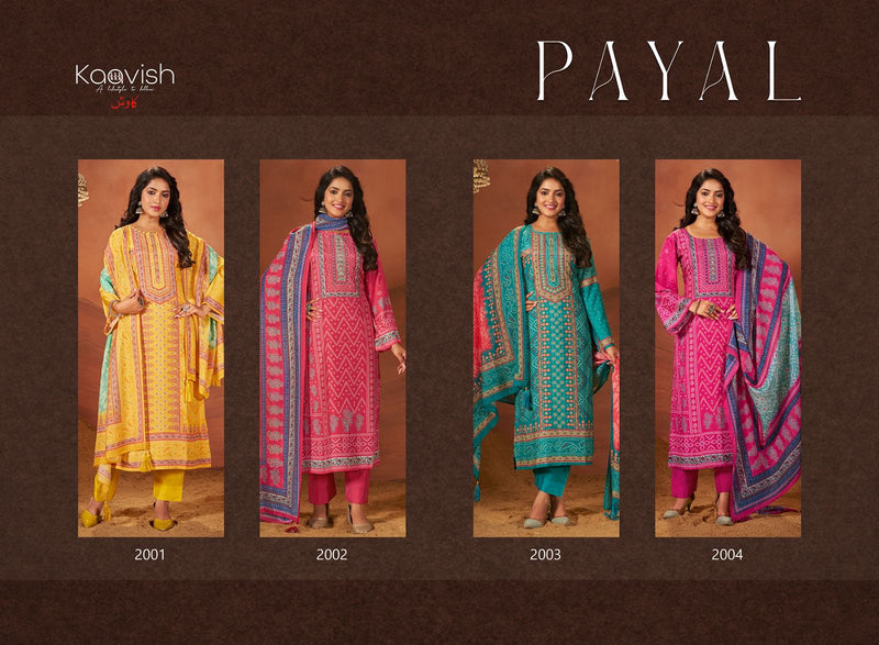 Kaavish Payal Muslin Silk With Heavy Hand Work Fancy Suits