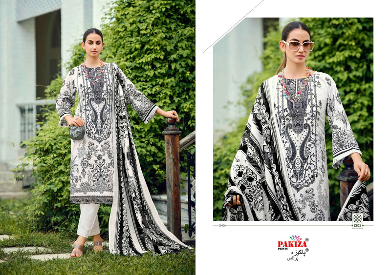 Pakiza Prints Zeenat Vol 13 Pure Cotton Embroidered Work Pakistani Suit