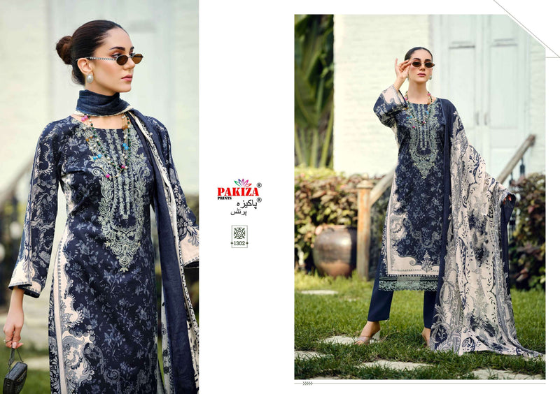 Pakiza Prints Zeenat Vol 13 Pure Cotton Embroidered Work Pakistani Suit