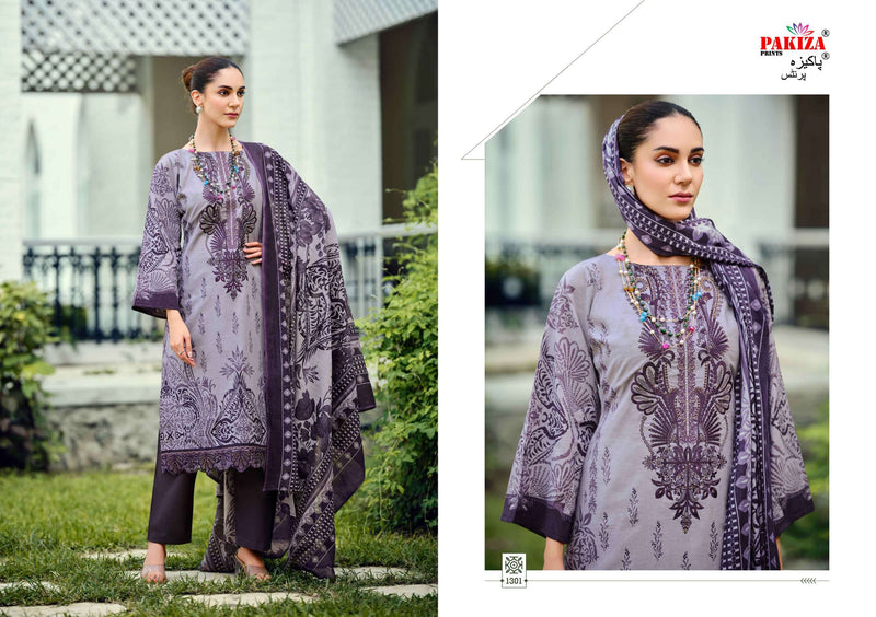 Pakiza Prints Zeenat Vol 13 Pure Cotton Embroidered Work Pakistani Suit