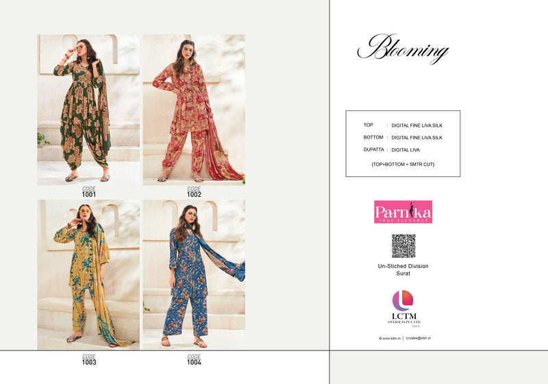 Parnka Blooming Silk Digital Printed Heavy Embroidery Fancy Designer Salwar Kameez