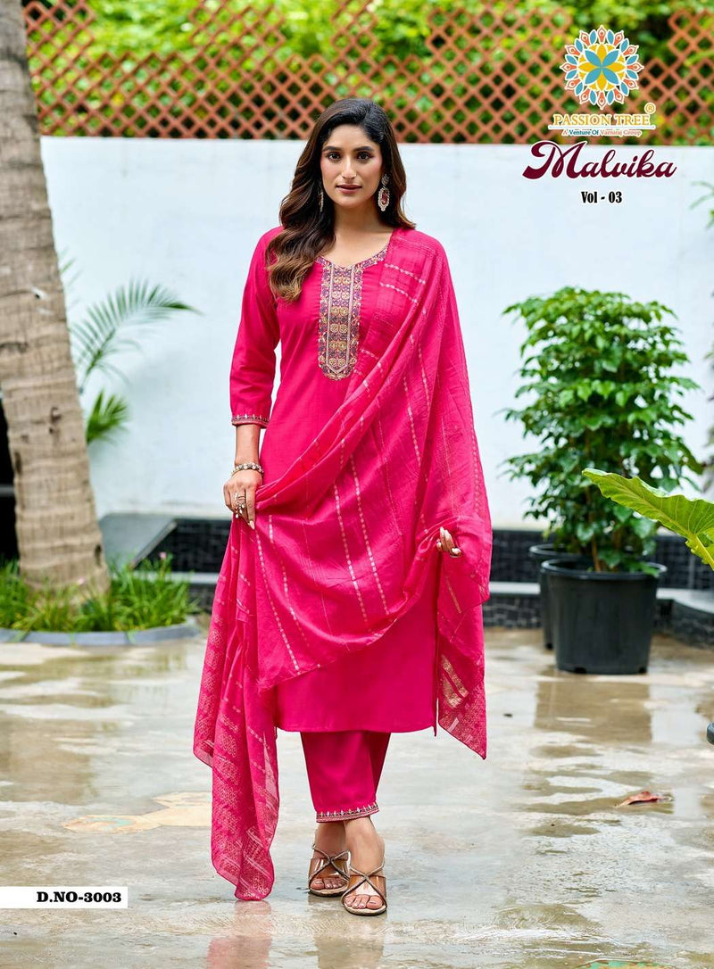 Passion Treen Malvika Vol 3 Jacquard Embroidered Fancy Work Kurti