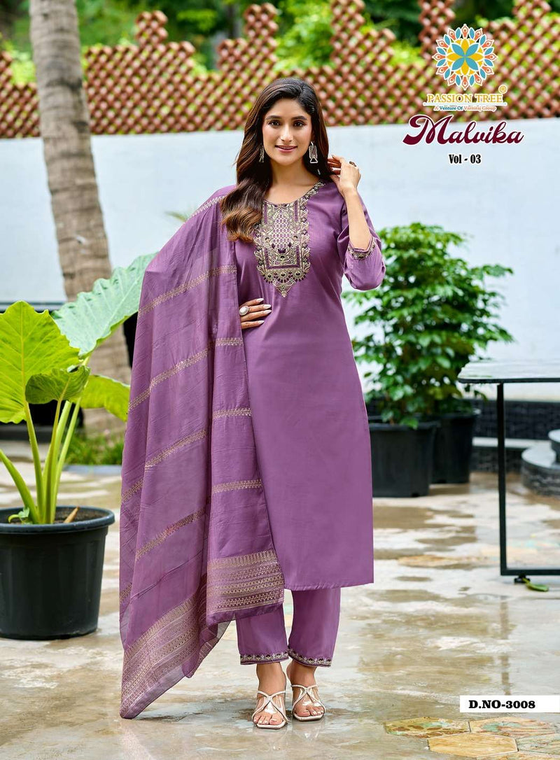 Passion Treen Malvika Vol 3 Jacquard Embroidered Fancy Work Kurti