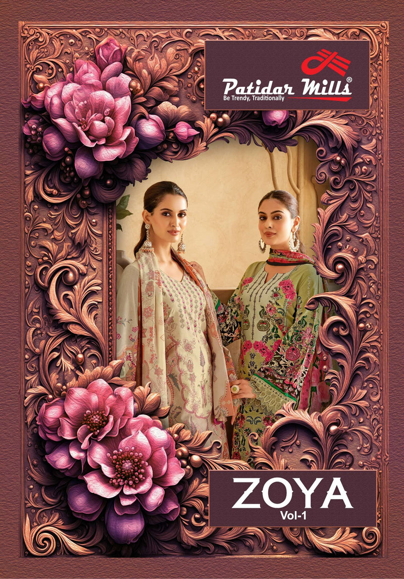 Patidar Mills Zoya Vol 1 Pure Cotton Printed  Dailywear Salwar Suit