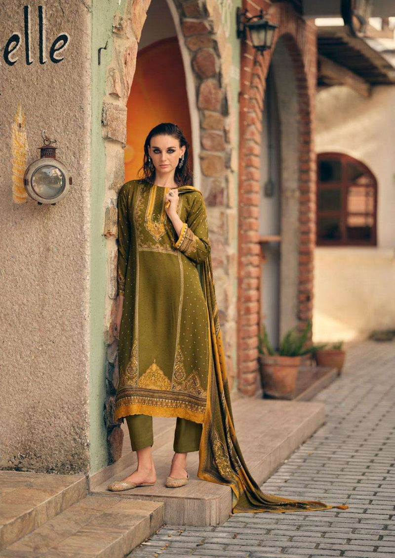 Prm Trendz Beetle Viscose Pashmina Digital Print Embroidered Work Salwar Kameez