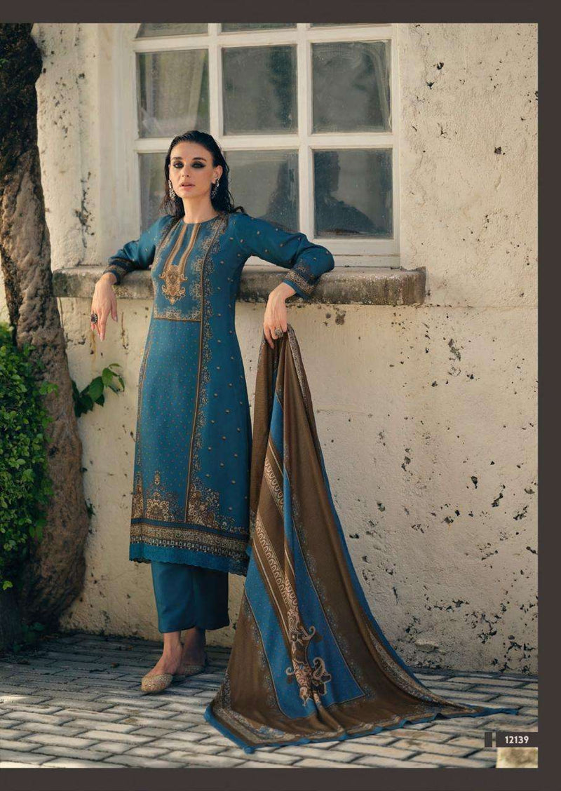 Prm Trendz Beetle Viscose Pashmina Digital Print Embroidered Work Salwar Kameez