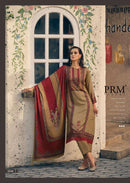 Prm Trendz Beetle Viscose Pashmina Digital Print Embroidered Work Salwar Kameez