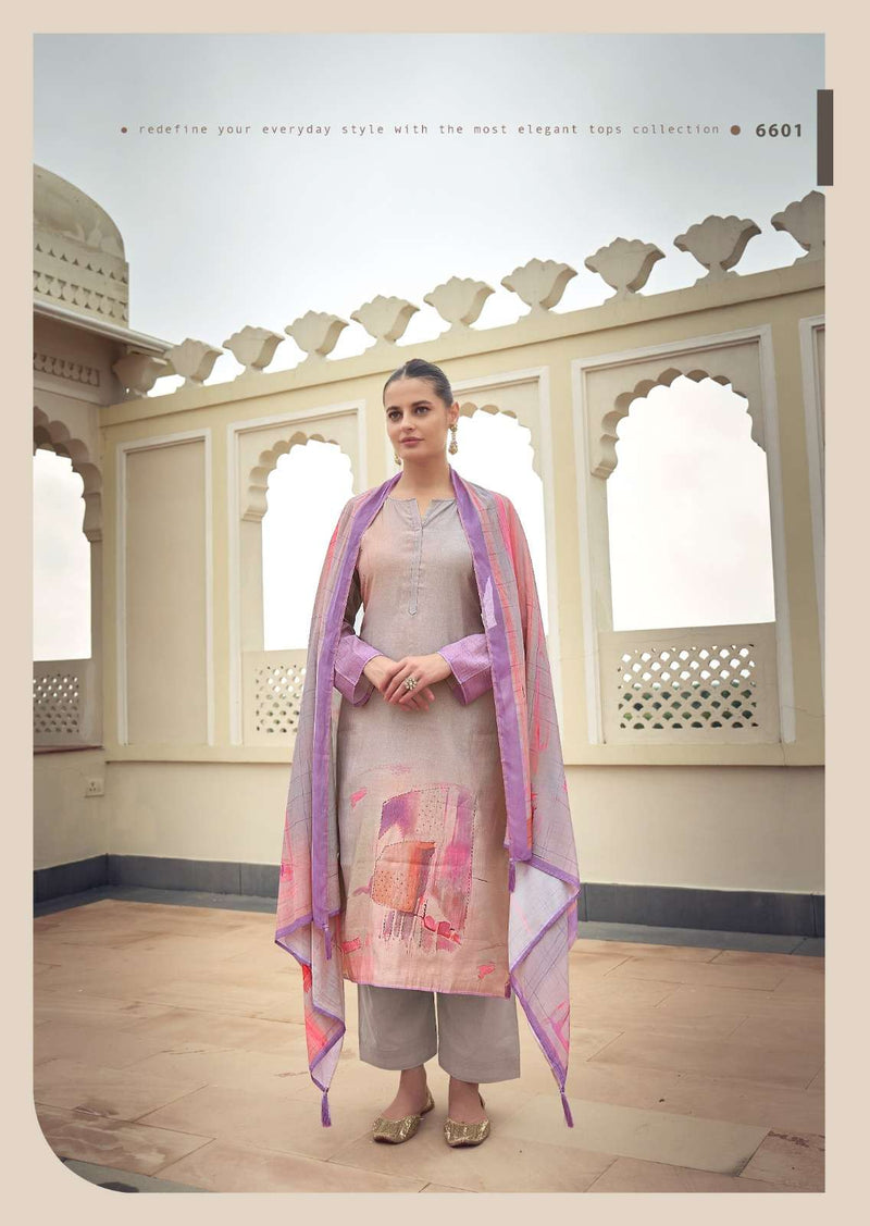 Prm Trendz Eknoor Pure Simar Muslin Silk Fancy Work Salwar Suit