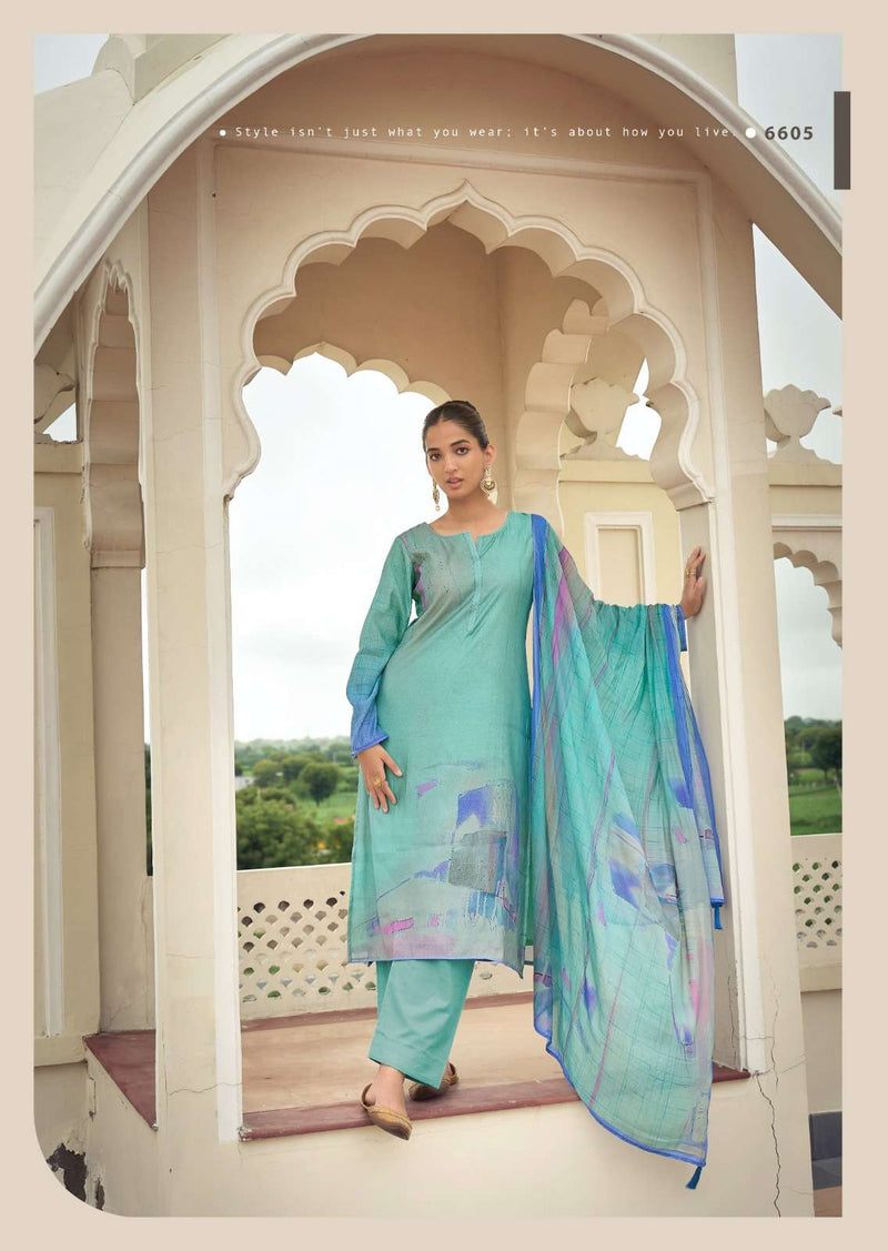 Prm Trendz Eknoor Pure Simar Muslin Silk Fancy Work Salwar Suit