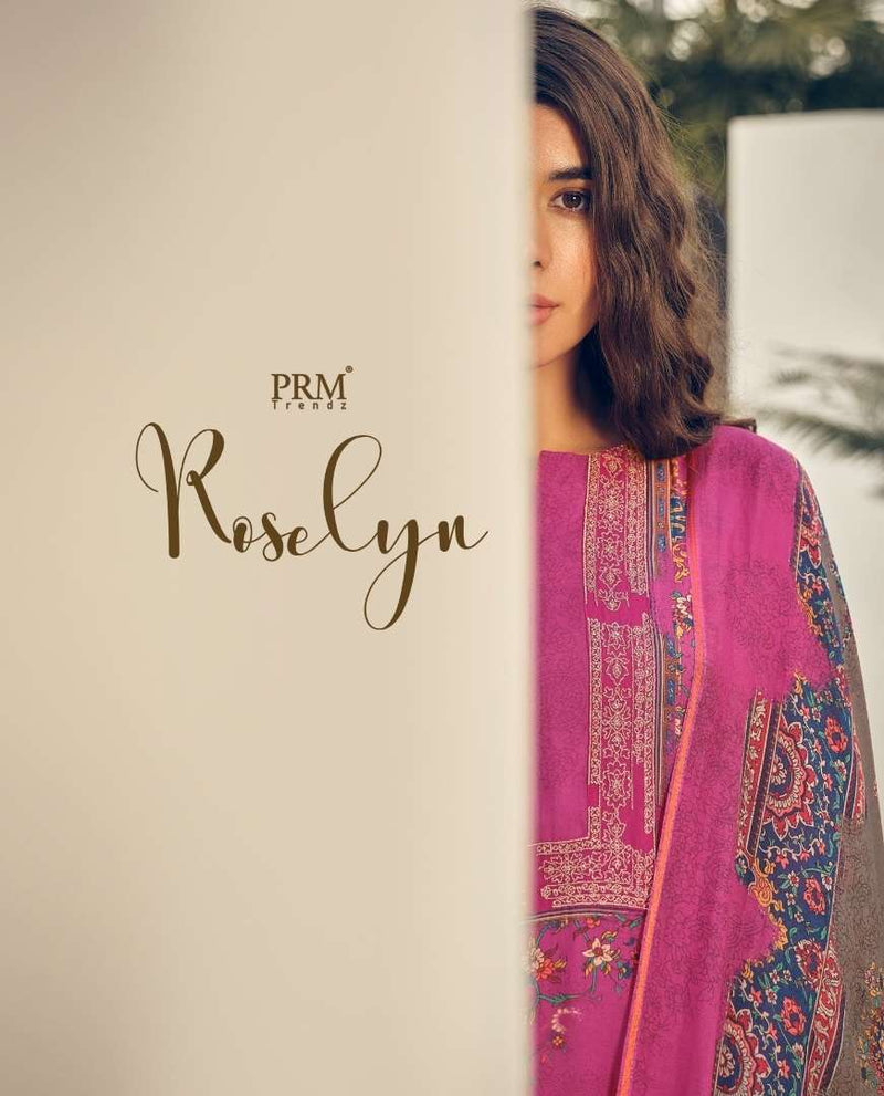 Prm Trendz Roselyn  Muslin Silk Digital Print With Heavy Embroidery Work Salwar Kameez