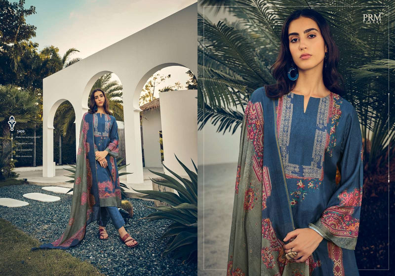 Prm Trendz Roselyn  Muslin Silk Digital Print With Heavy Embroidery Work Salwar Kameez