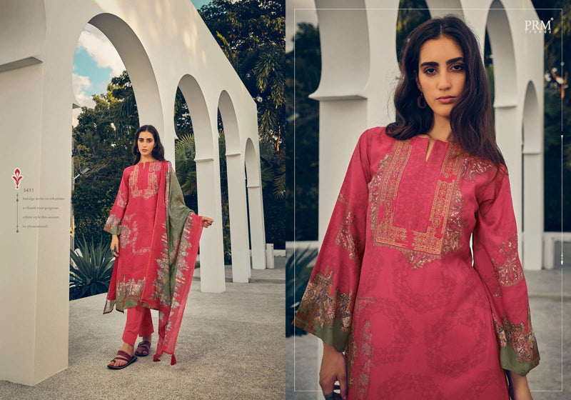 Prm Trendz Roselyn  Muslin Silk Digital Print With Heavy Embroidery Work Salwar Kameez