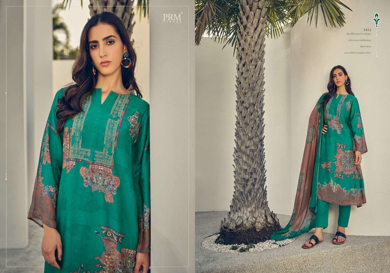 Prm Trendz Roselyn  Muslin Silk Digital Print With Heavy Embroidery Work Salwar Kameez