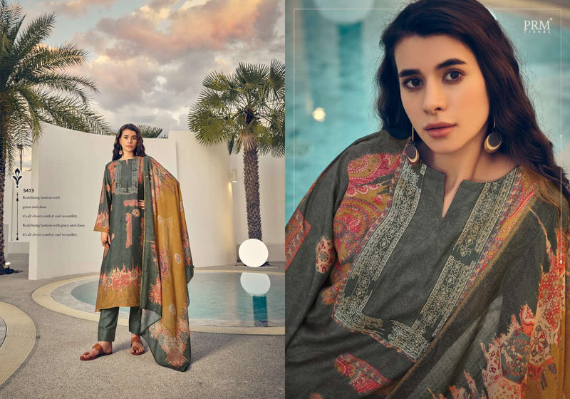 Prm Trendz Roselyn  Muslin Silk Digital Print With Heavy Embroidery Work Salwar Kameez