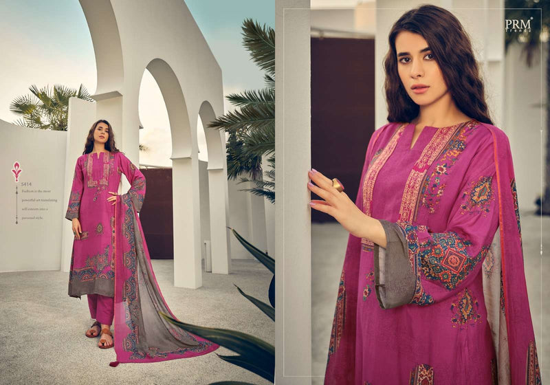 Prm Trendz Roselyn  Muslin Silk Digital Print With Heavy Embroidery Work Salwar Kameez