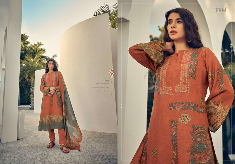 Prm Trendz Roselyn  Muslin Silk Digital Print With Heavy Embroidery Work Salwar Kameez