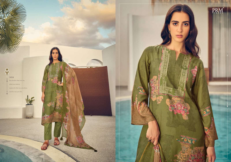 Prm Trendz Roselyn  Muslin Silk Digital Print With Heavy Embroidery Work Salwar Kameez