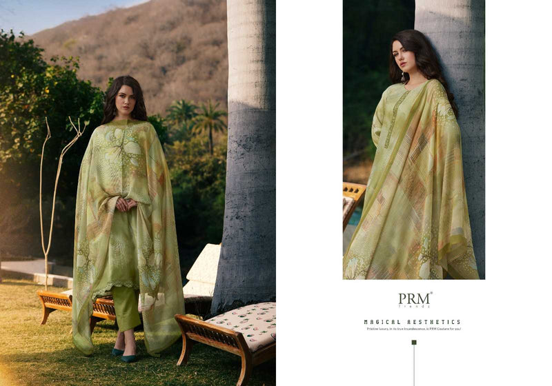 Prm Trendz Vouge Naffes Muslin Silk  Digital print With Fancy Embroidery Work Salwar Suit