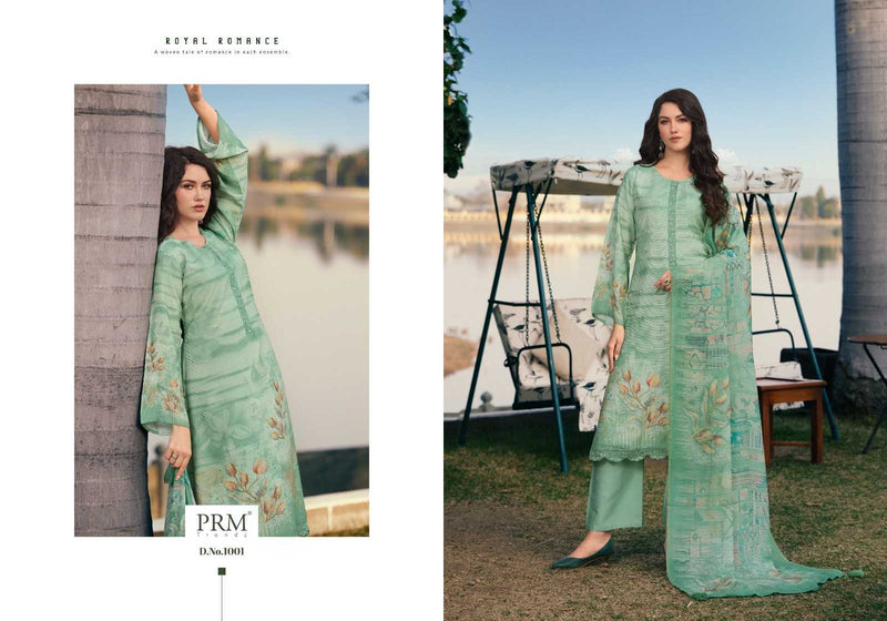 Prm Trendz Vouge Naffes Muslin Silk  Digital print With Fancy Embroidery Work Salwar Suit