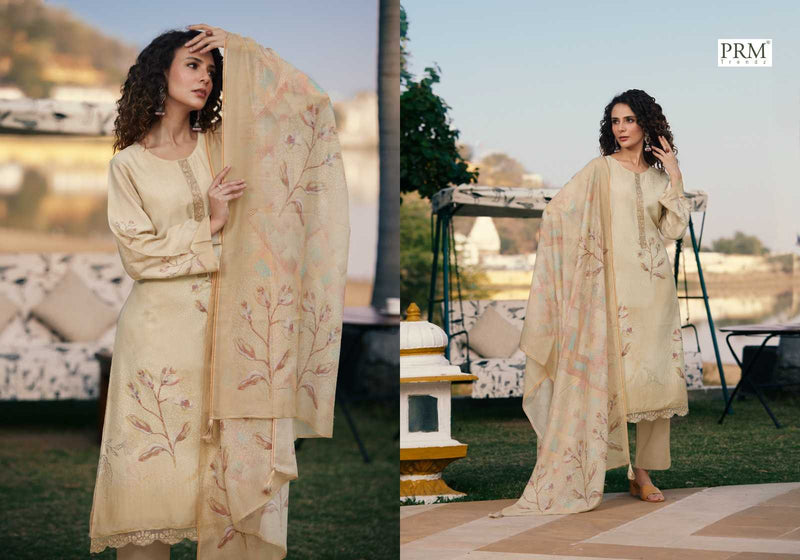 Prm Trendz Vouge Naffes Muslin Silk  Digital print With Fancy Embroidery Work Salwar Suit